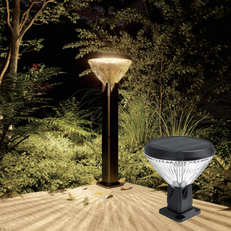 Solar Garden Light Charging Battery IP65 Waterproof Yard Park Bollard Light Road Decoration Outdoor Lawn Landscape Lights