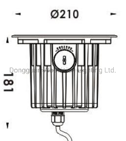 LED RGB Premium 6W IP67 Waterproof White Buried Recessed Inground Lighting Ground Uplight White LED Underground Light
