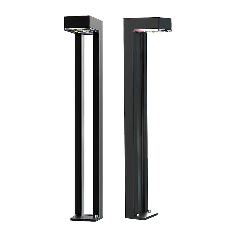 Dawn All-in-One Customized 300MM 600MM 800MM Solar LED Lawn Light Bollard IP65 for Gardens Hot Sale Aluminum Body