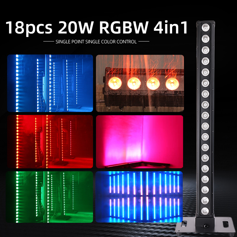 18X20W LED Pixel Bar IP66 PRO Waterproof LED Wall Washer DJ Light Bar Flashing Effect Party Stage Light