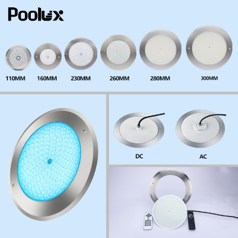 2025 Hot Selling IP68 Super Thin 316 Stainless Steel Underwater Pool Light Underwater Pool Light