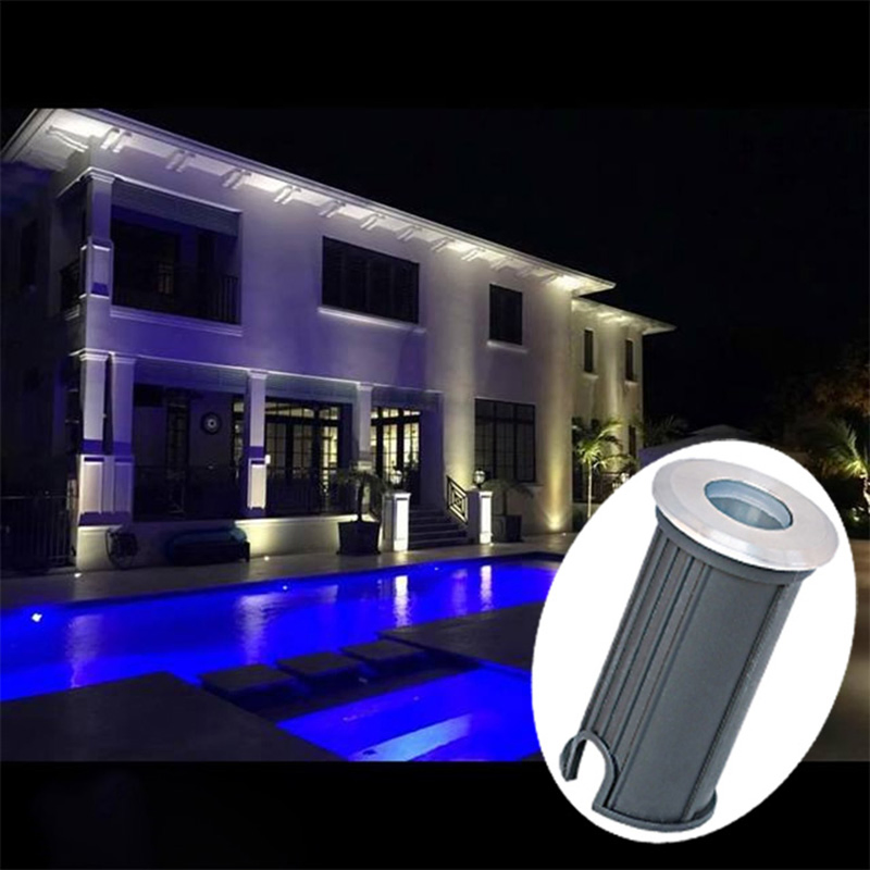 Outdoor Stainless Steel 1W 3W LED Underground Inground Recessed Garden Pathway Step Lights