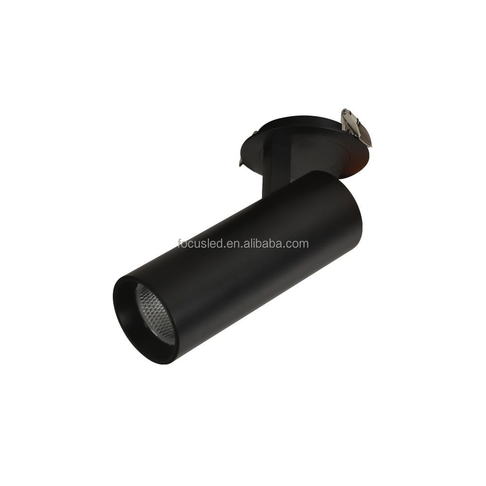 Modern 355 Degree Rotatable 15W-35W Recessed Mounted LED Track Lights Backdrop Soft COB Chip Spotlight Dimmable High CRI 90
