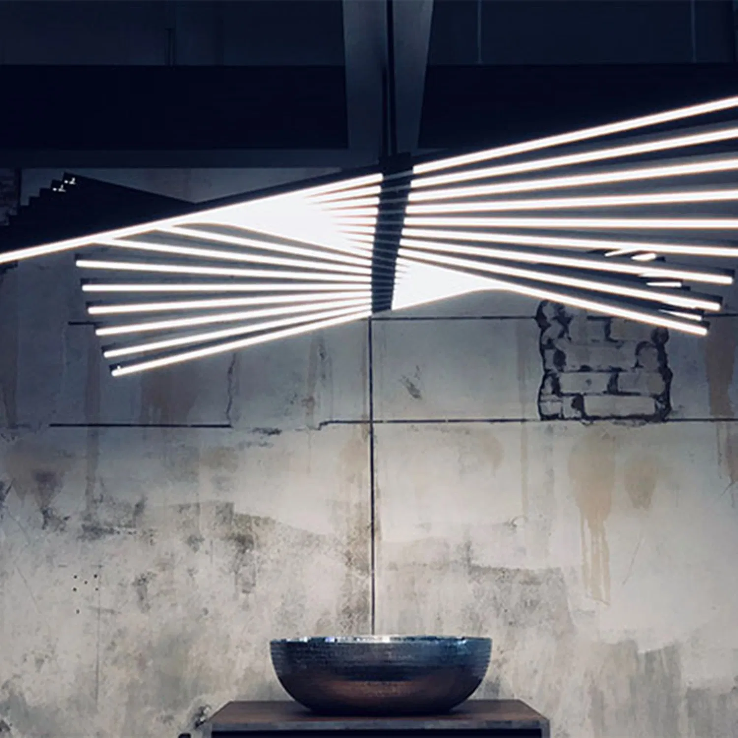 Linear Down Light Recessed LED Linear Light Aluminum Profile Office Lighting Chandelier