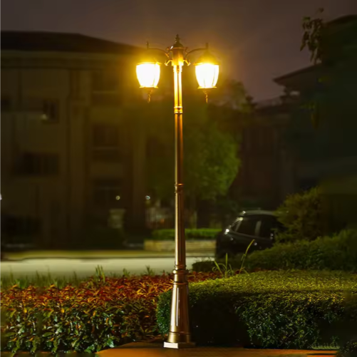Outdoor Aluminum IP65 LED Bollard Light Warm White Garden Lamp Waterproof AC Wall-Mounted Dimmable 270 Beam Angle CRI80 Ra80