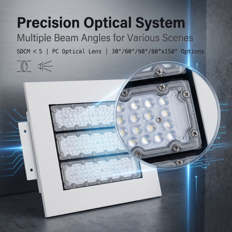 IP65 High Brightness 150W LED Canopy Light for Outdoor Gas Station Parking Lot