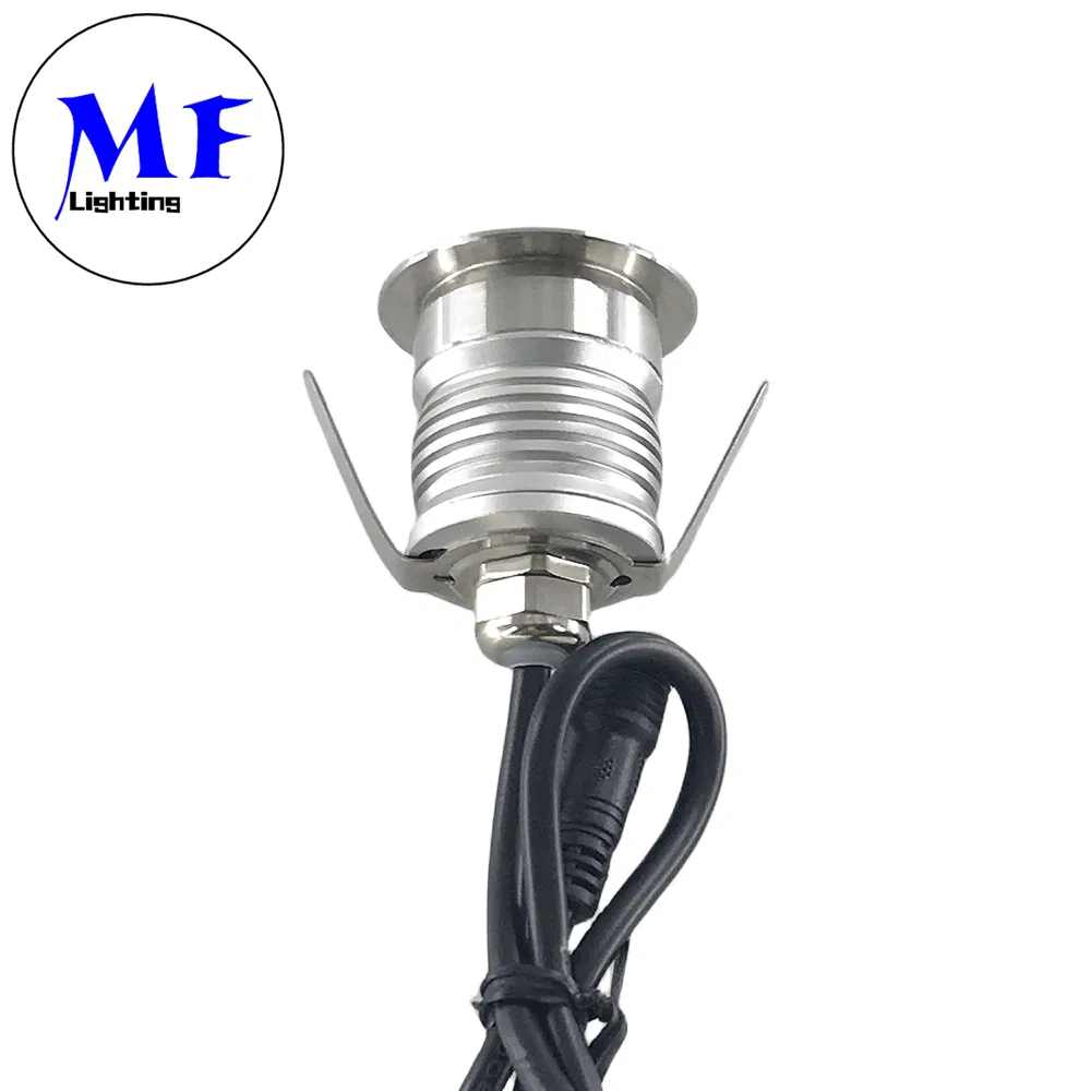 1W 3W 12V 24V RGB Waterproof IP67 Recessed Floor Round Lighting LED Deck Garden Underground Inground Buried Light Outdoor Landscape Light