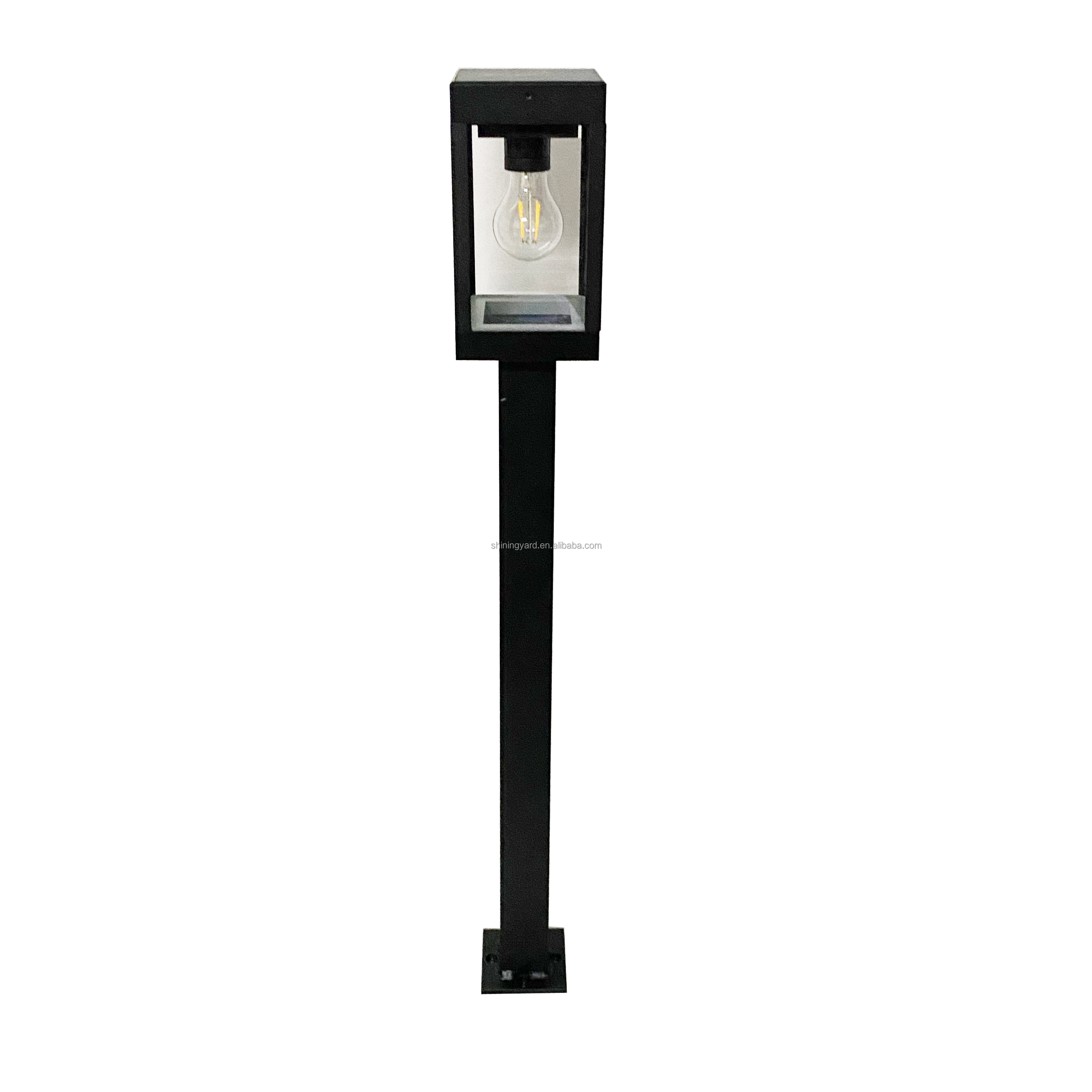 Super Bright 4W Waterproof IP54 Aluminum Solar Bollard Modern LED 6000K Daylight Garden Landscape Outdoor Light