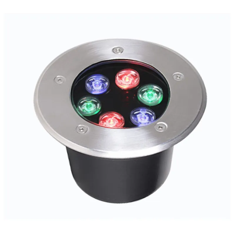 LED Round Waterproof IP67 Stainless Steel Outdoor Floor Recessed Underground Inground Garden Light