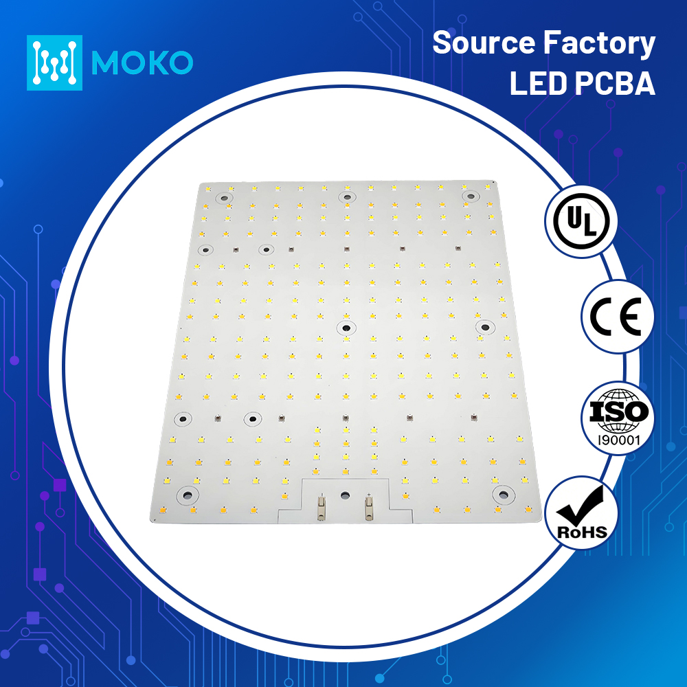 Factory Direct Custom LED Grow Flood Light PCB High Quality SMD Aluminum PCB Board For Grow Lights