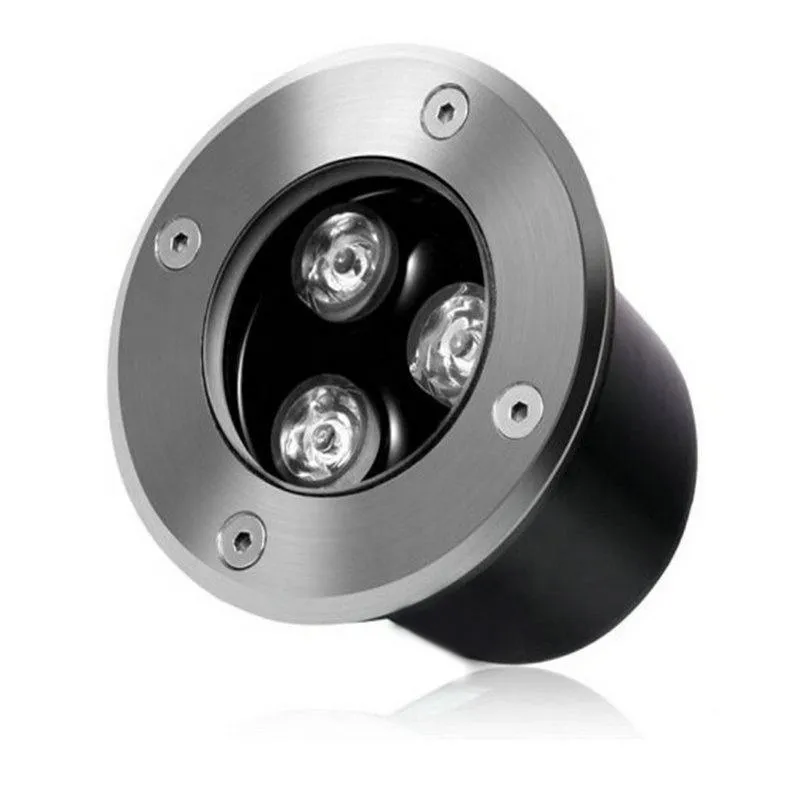 LED Round Waterproof IP67 Stainless Steel Outdoor Floor Recessed Underground Inground Garden Light