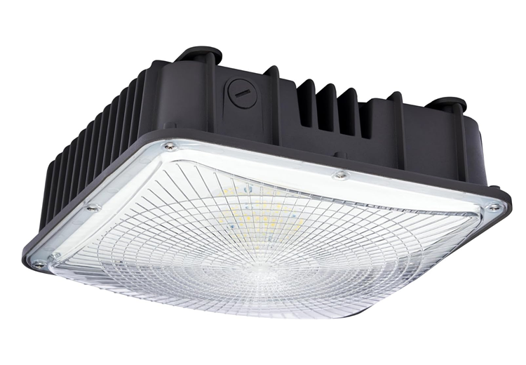 LED Canopy Light Outdoor 40w 60w 80w 3 watt 3 cct select ETL Exterior Fixture Surface pole mount for Parking Garage Gas Station