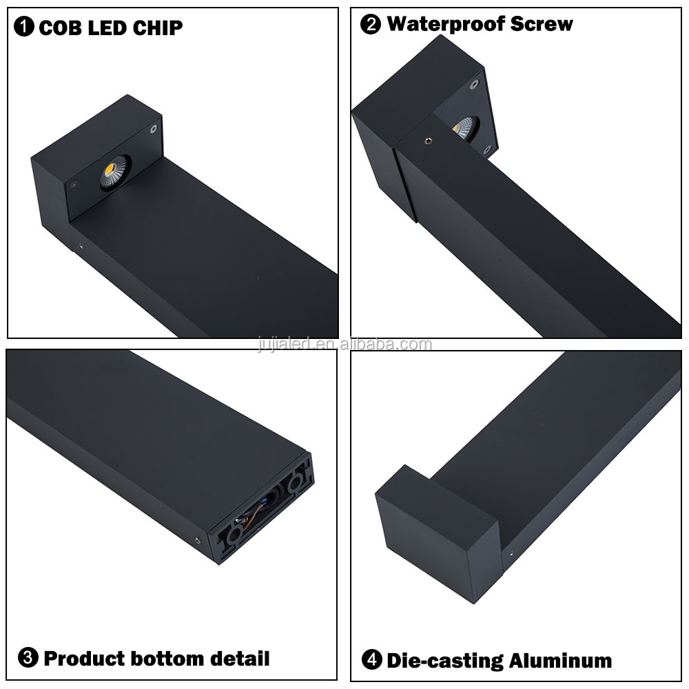 2024 Outdoor Led Bollard Landscape Light Aluminum DC12V DC24V AC220V Led Lawn Light 5w Led Garden Light 60cm High Garden Lamp