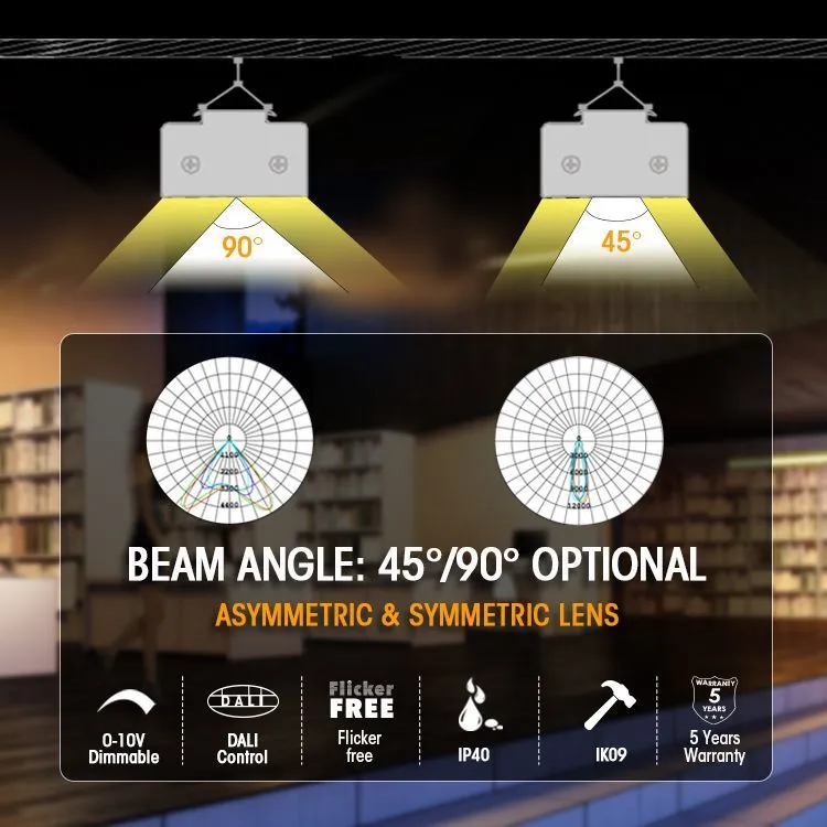 IP40 Ik09 Linear Light with Instant Seamless Connection 140lm/W Luminous Efficacy