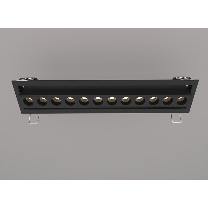 China Customized Wholesale UGR<12 Anti-glare 20W Linear Recessed 12 Beads LED Spotlight Downlight for Commercial Lighting