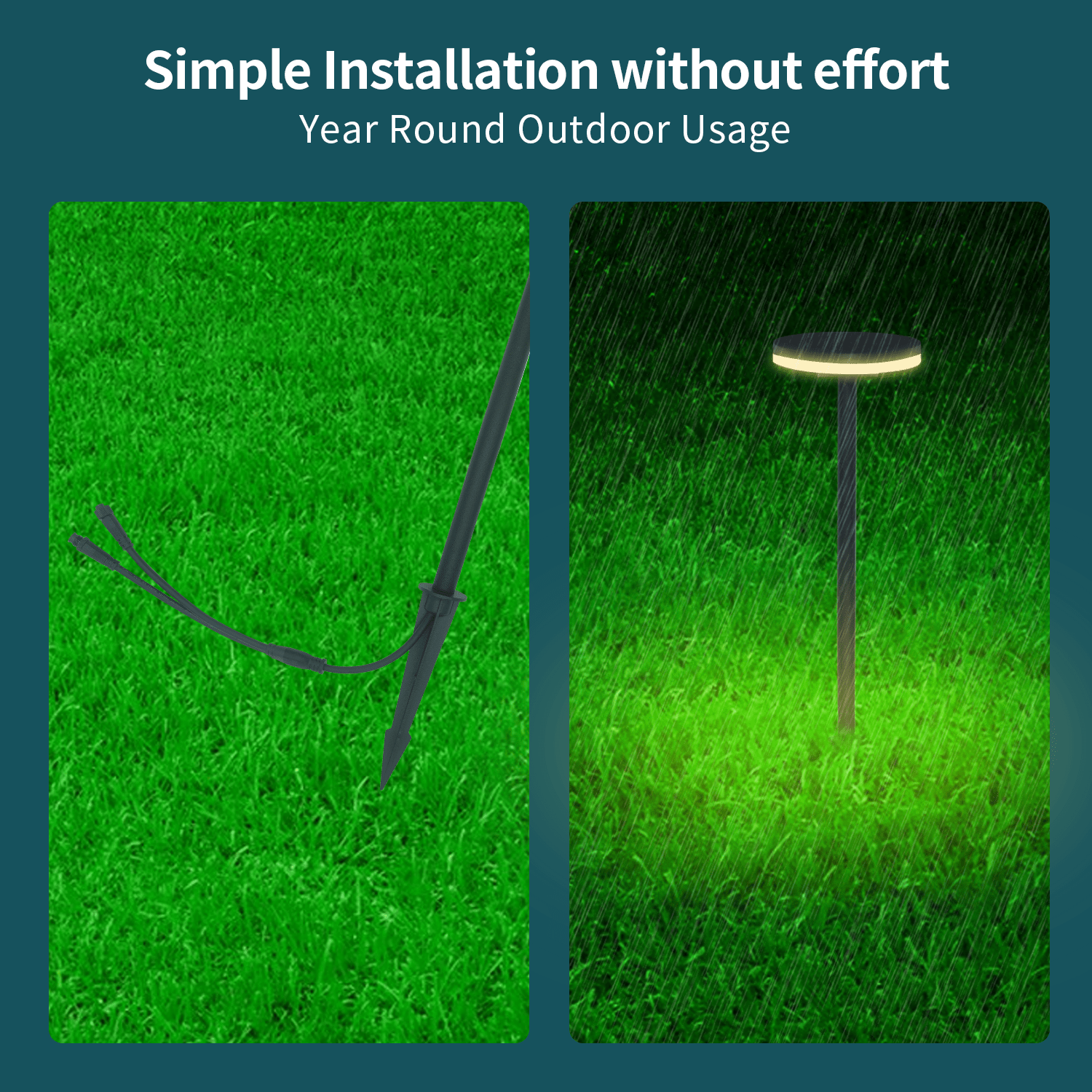 gouly Customisable Led Bollard Garden Lawn Light Ip65 Ip67 Waterproof 12w Umbrella Type Led Lawn Light