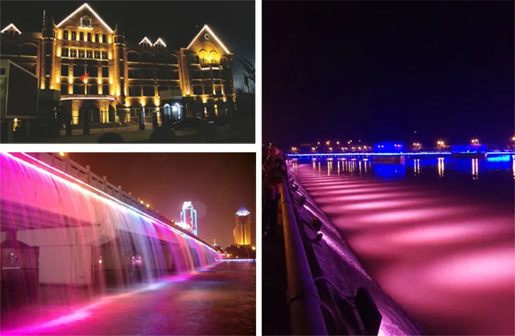 Outdoor Landscape IP67 Remote Control 12/24V DMX RGB LED Wall Washer Light