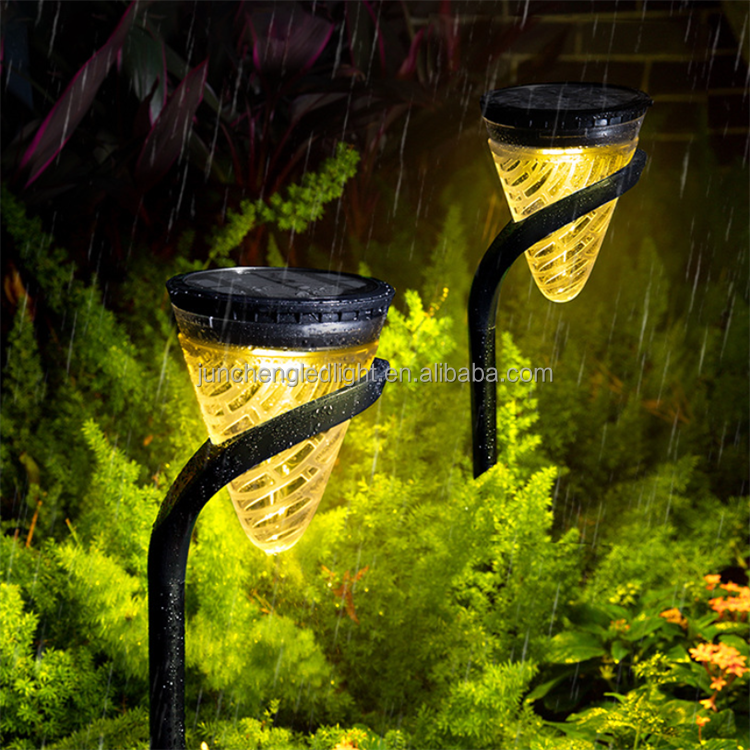 Modern Design Round 5W Landscape Bollard Light Outdoor Waterproof Led Solar Garden Lights for Garden Courtyard