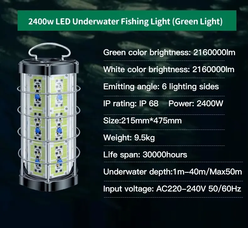 LED underwater fishing light