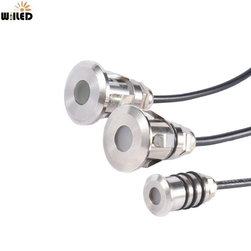 IP67 IP68 Outdoor Underground Spotlight 12V 24V Stainless Steel 0.2W 0.5W 1W 3W Mini LED Inground Light Waterproof Step Underwater Pool LED Lighting
