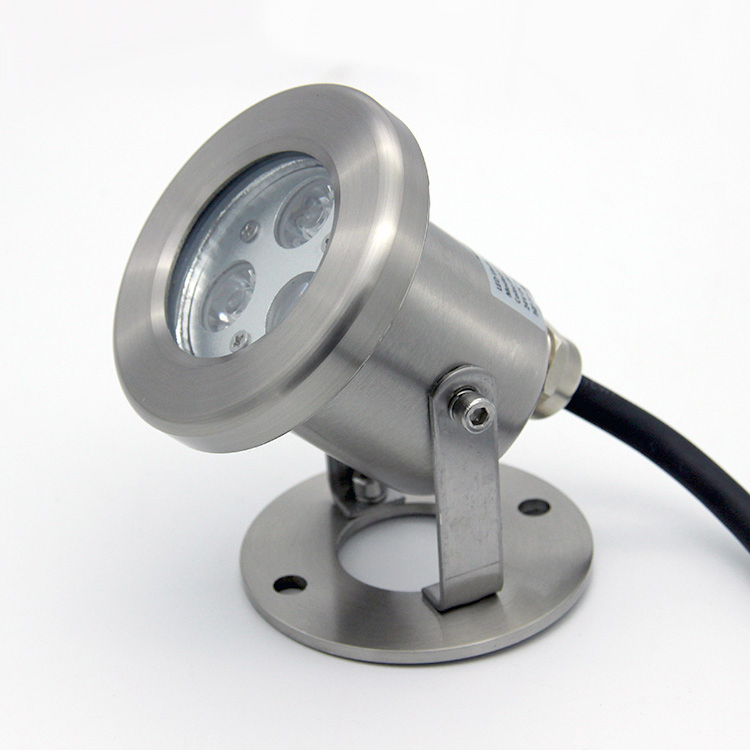 Outdoor 12V 24V IP68 Waterproof Stainless Steel LED Pool Fountain Underwater Light