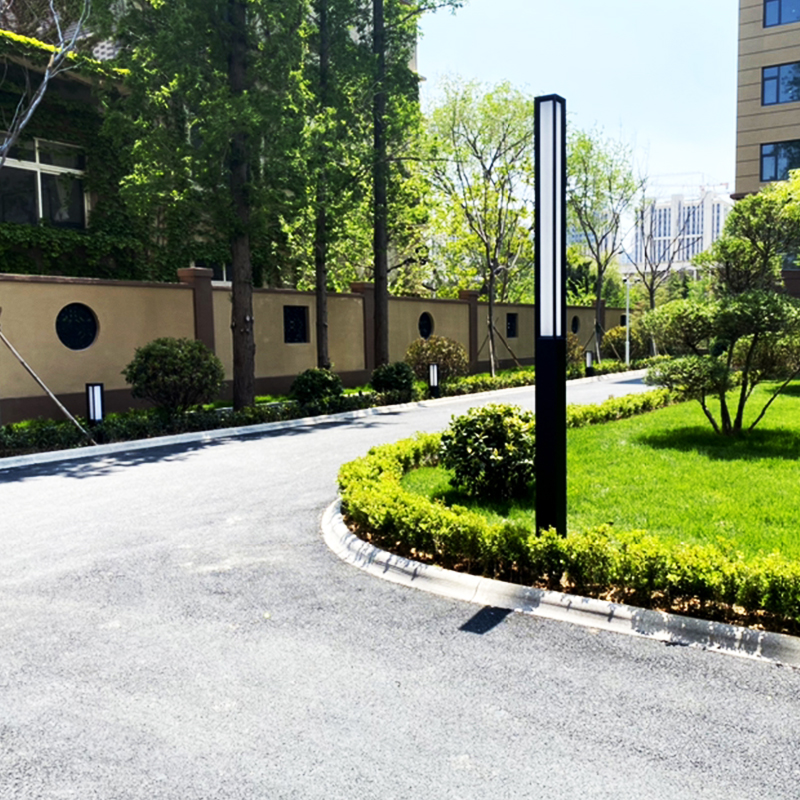 New Waterproof IP65 10W Aluminum Led Landscape Bollard Lawn Pathway Lights Outdoor Decor Black Gray 2700K-6500K 270 Beam Angle