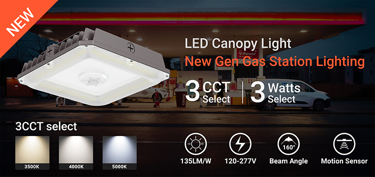 Aluminum Alloy Gas Station Canopy Light 180w 200w 240w LED Lighting Ceiling-Mounted Suitable for Gas Stations and Living Rooms