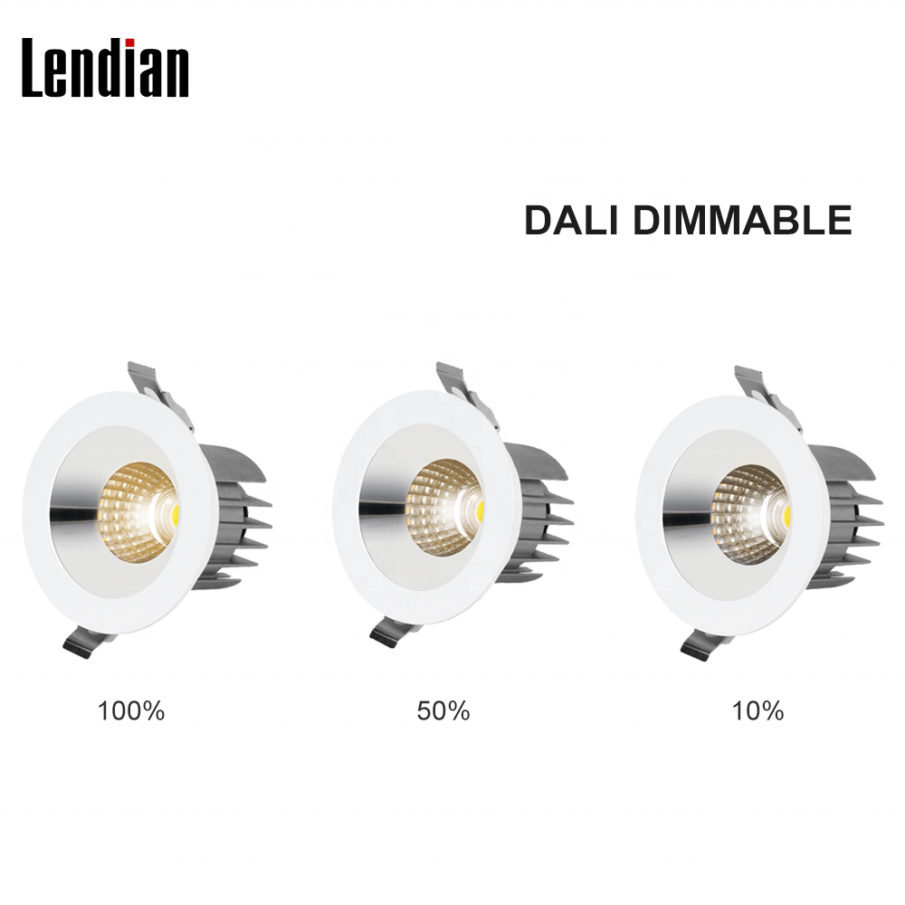 3 Color Waterproof Ceiling Recessed Antiglare Spot Light Dimmable 9w 15w 20w 30w Led Spotlight