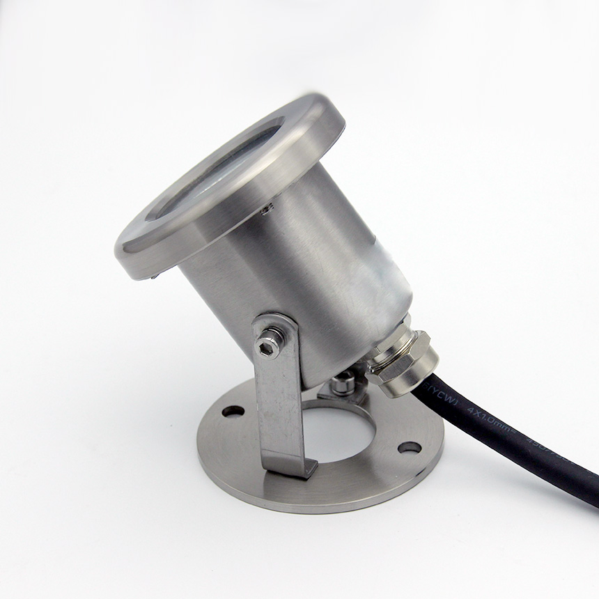 Outdoor 12V 24V IP68 Waterproof Stainless Steel LED Pool Fountain Underwater Light
