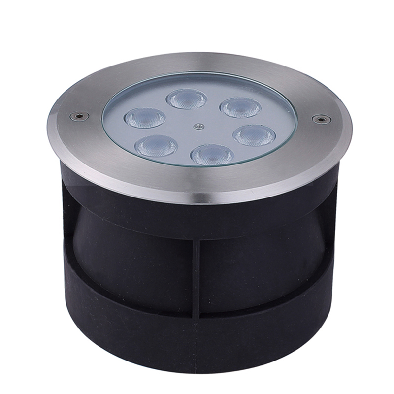 Stainless Steel IP68 Waterproof RGB Inground Garden Floor 6W Round LED Underground Light