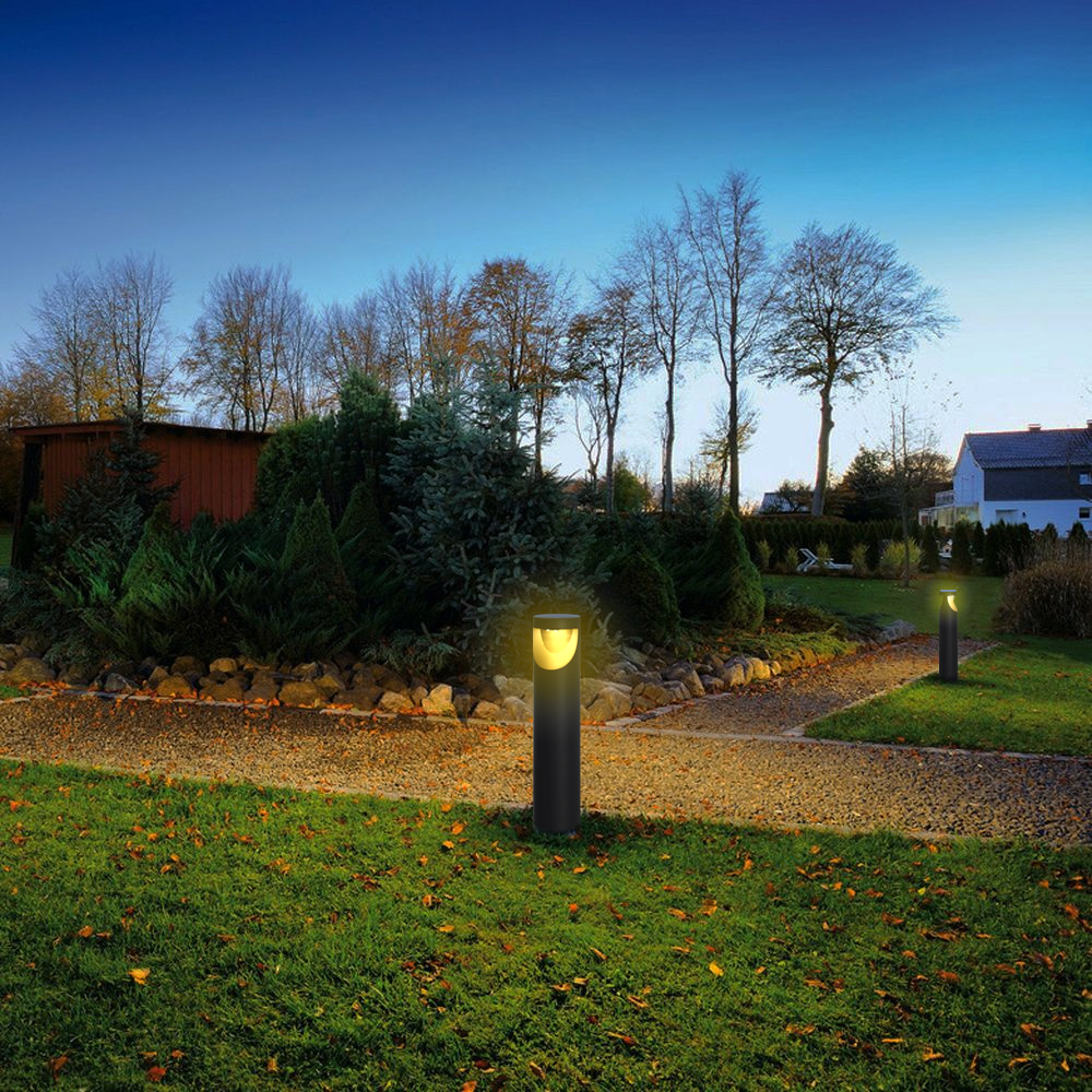 LED 12W IP65 Waterproof Post Bollard Light Modern Landscape Path Outside Backyard Lawn Garden Outdoor Lamp Garden Pole