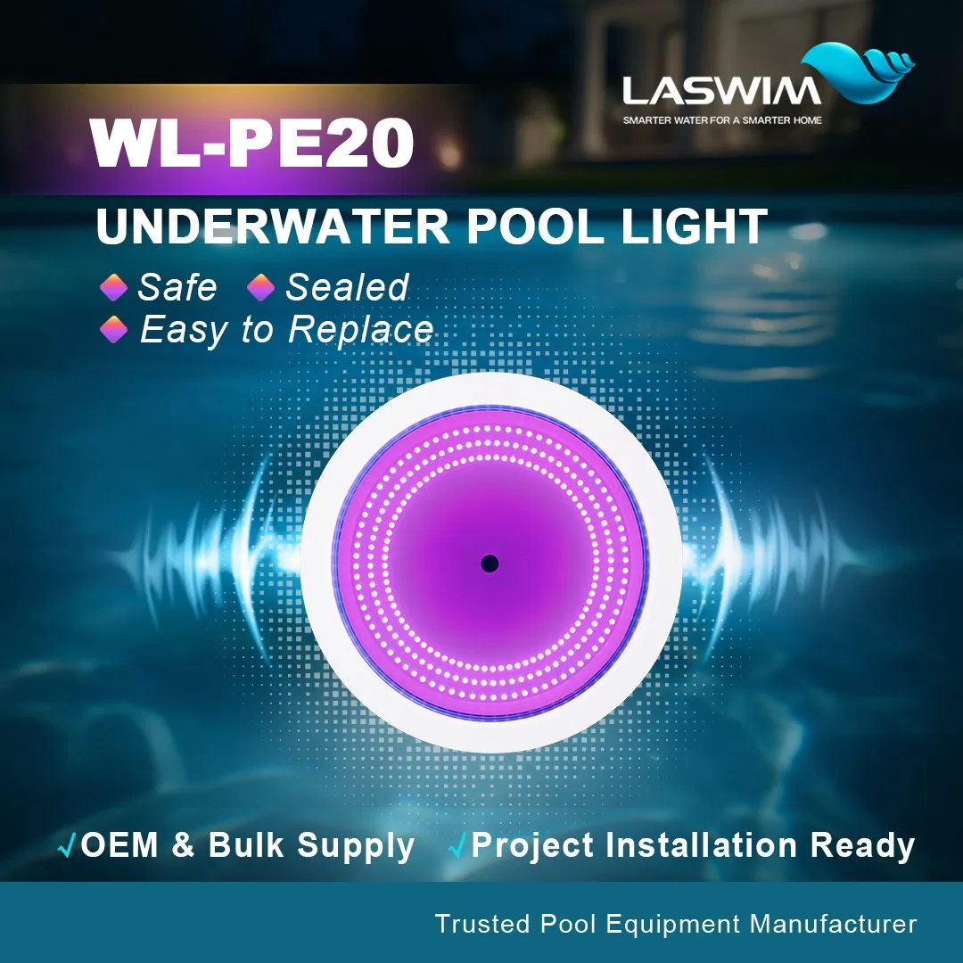 Smart LED Swimming Pool Underwater Light 115° Wide Angle RGB+White APP Control