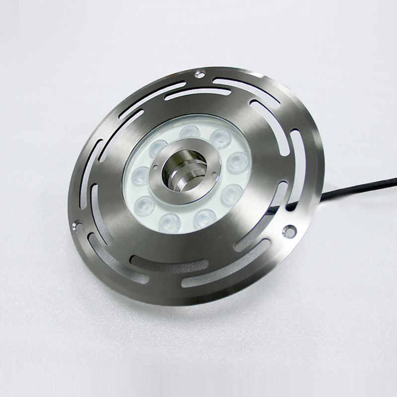 Outdoor Stainless Steel IP68 Waterproof RGB Underwater Dry LED Fountain Nozzle Light