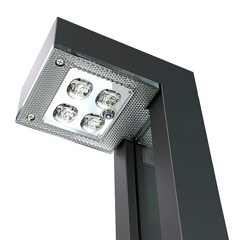 Dawn All-in-One Customized 300MM 600MM 800MM Solar LED Lawn Light Bollard IP65 for Gardens Hot Sale Aluminum Body