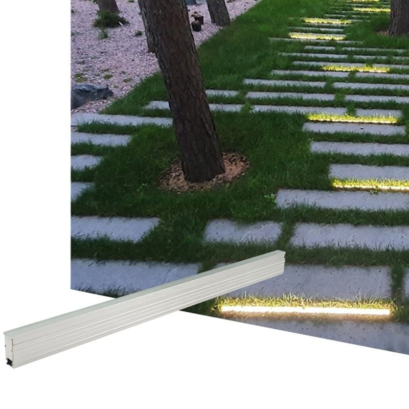 Warm White RGBW LED Linear Inground Brick Lights Stage Floor Tile Underground Lights for Square Garden Lighting