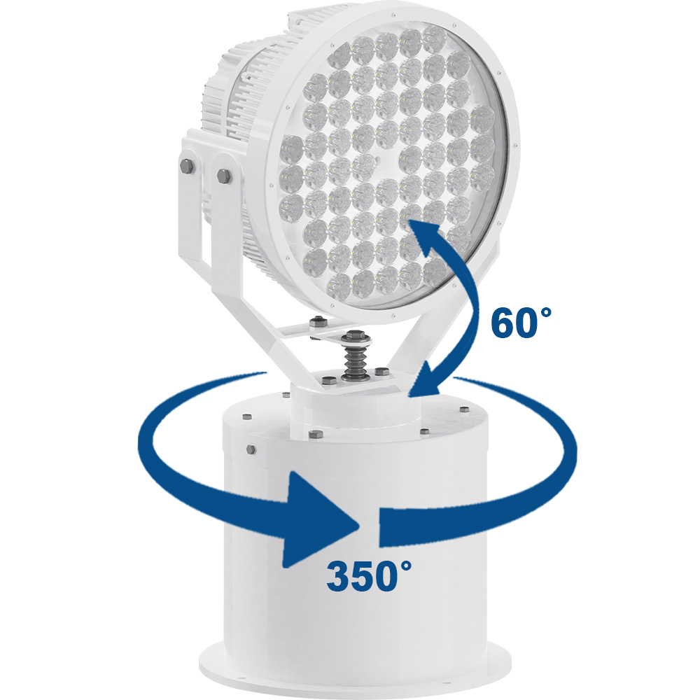 Remote Long Distance Motoized Boat Led Spotlight European 12v 350w Spot Lights for Boats