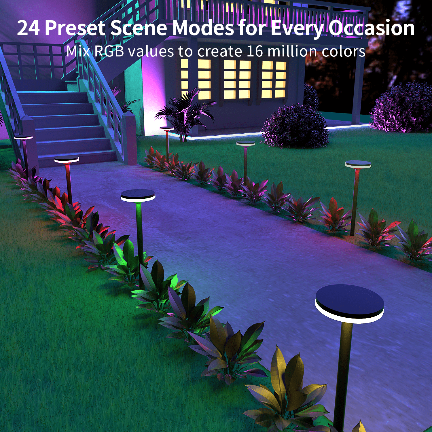 gouly Customisable Led Bollard Garden Lawn Light Ip65 Ip67 Waterproof 12w Umbrella Type Led Lawn Light