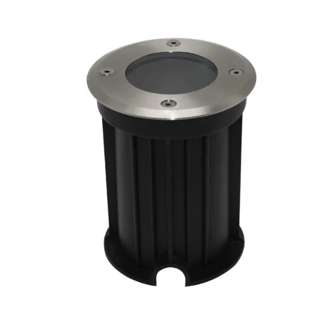 Round GU10 G5.3 MR16 IP67 Waterproof Stainless Steel Recessed Underground Inground Floor Buried Uplight Light