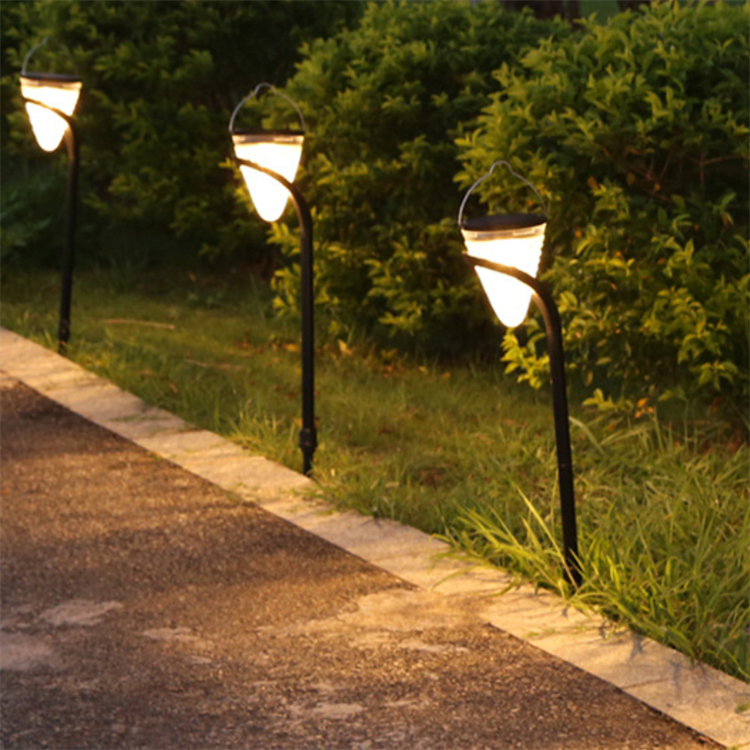 Modern Design Round 5W Landscape Bollard Light Outdoor Waterproof Led Solar Garden Lights for Garden Courtyard