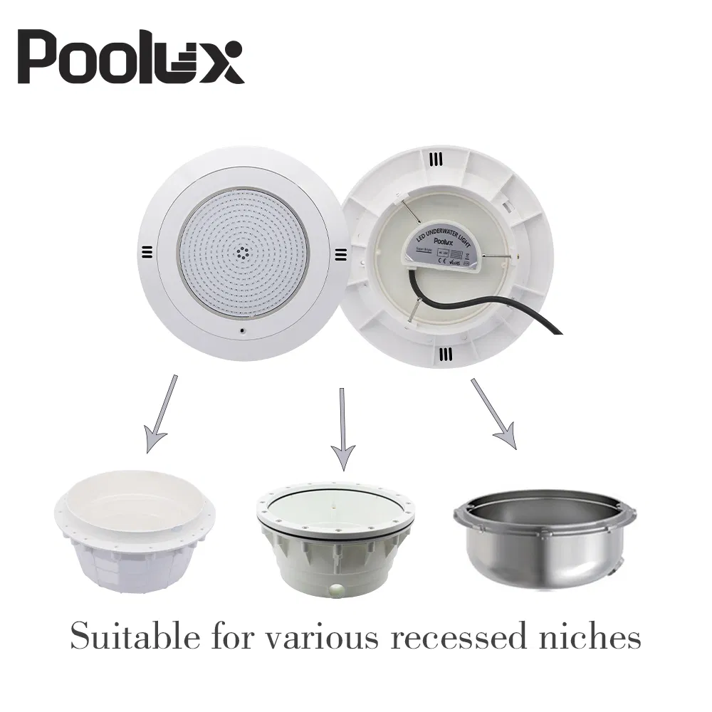 Poolux New Design IP68 18W/25W/35W/42W Resin Filled LED Underwater Swimming Pool Light