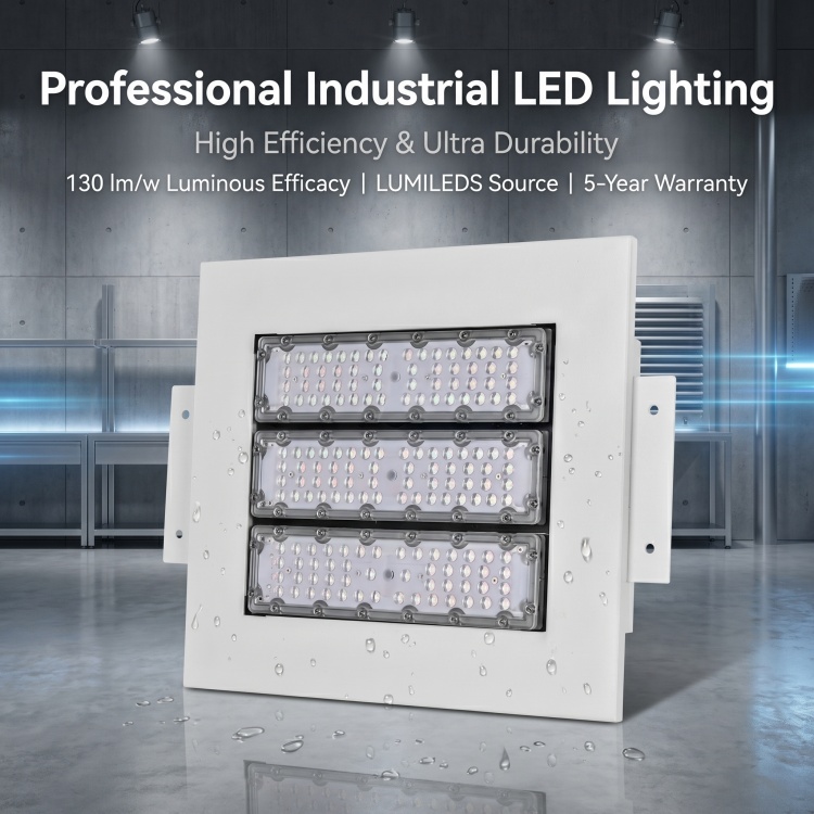 IP65 High Brightness 150W LED Canopy Light for Outdoor Gas Station Parking Lot