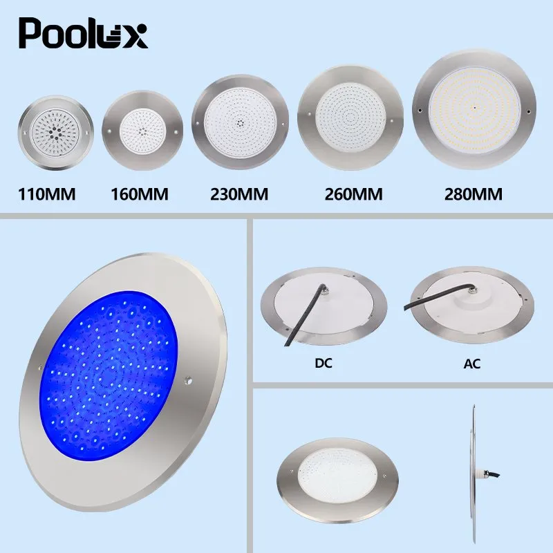 Advantage of IP68 Super Thin 316 Stainless Steel Underwater Pool Light