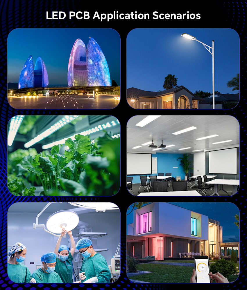 High Quality Aluminum LED Round PCB Board For Grow Lights Full Spectrum LED Of PCBA Category Customizable