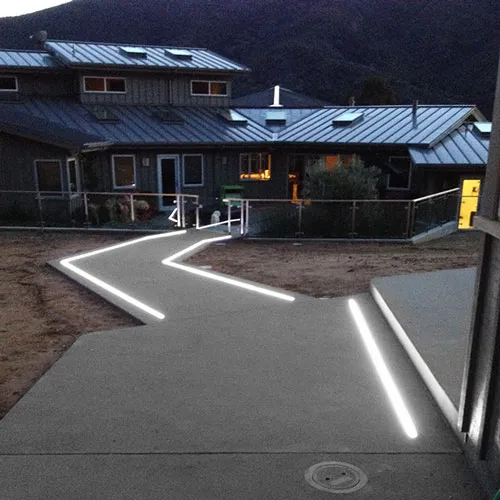 Inground LED Aluminum Profile Light Application View 1