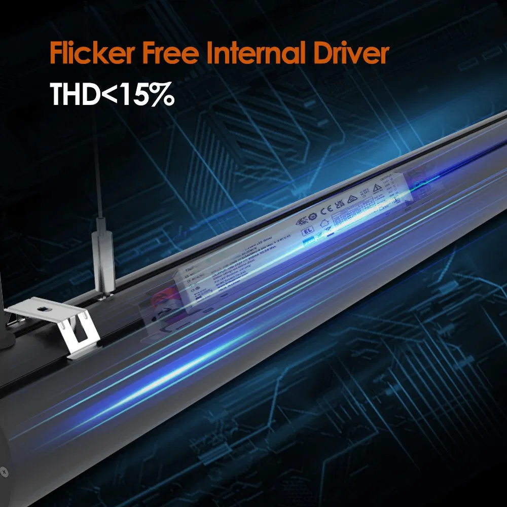 DIP Switch Power Indirect Light Linear Lighting for Shcool and Office