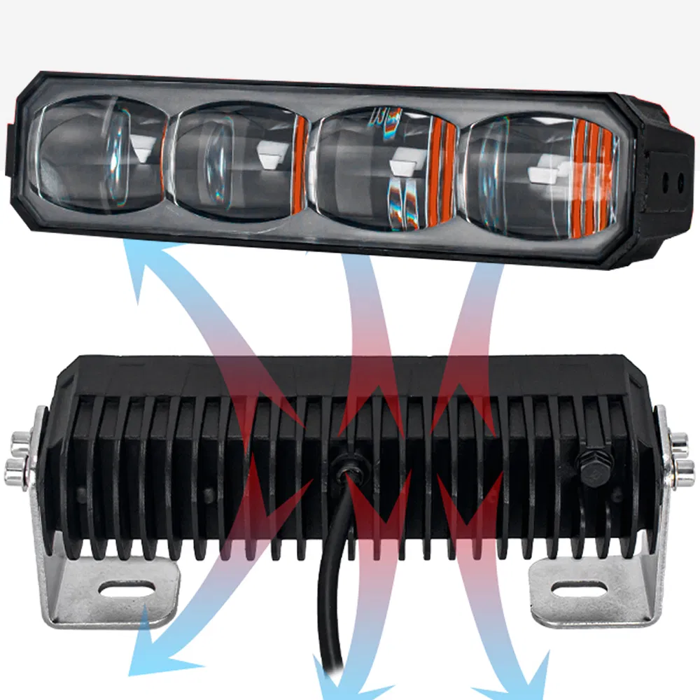 36W LED Crane Overhead Linear Warning Light Red Zone Light