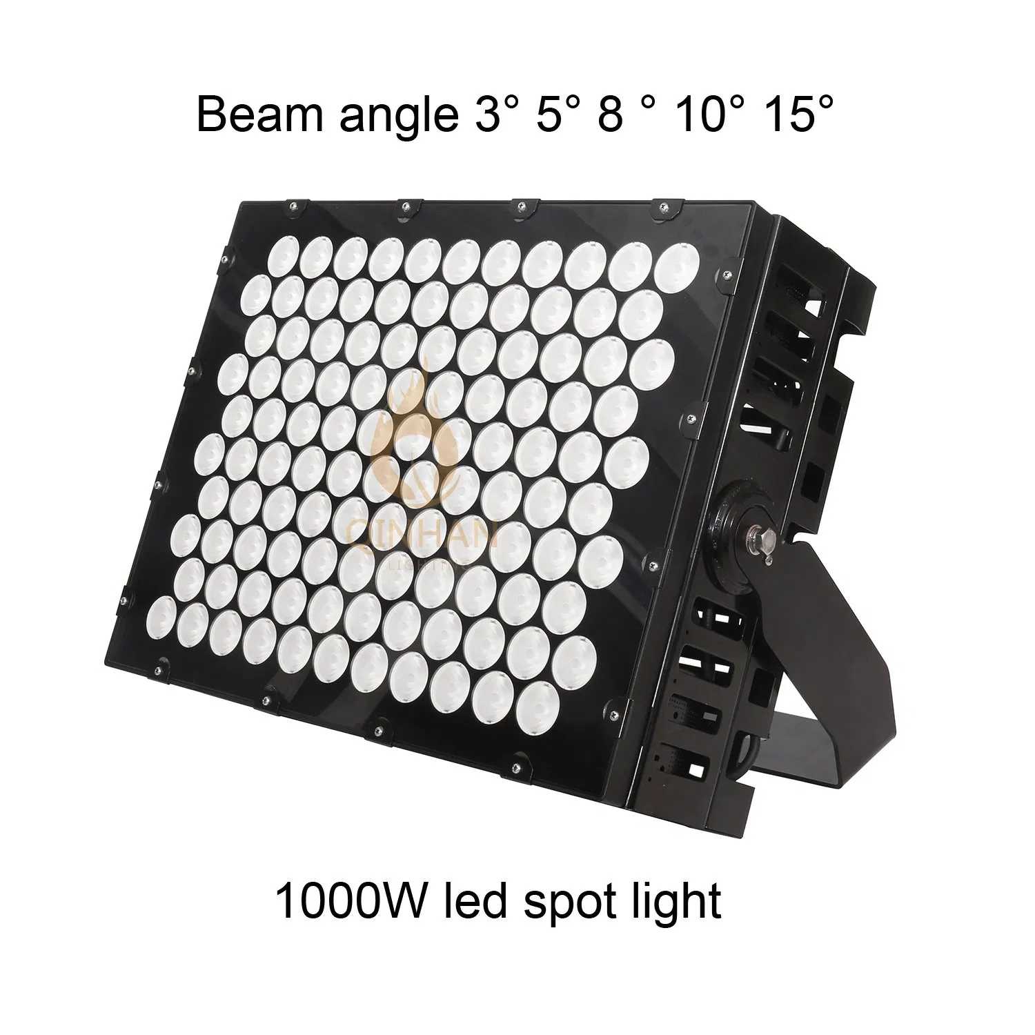 3° 5° 8 ° 10° 15° Beam Angle 1000W IP65 Search Light RGBW LED Projector Flood Wall Washer Light for Outdoor Architectural Landscape Lighting