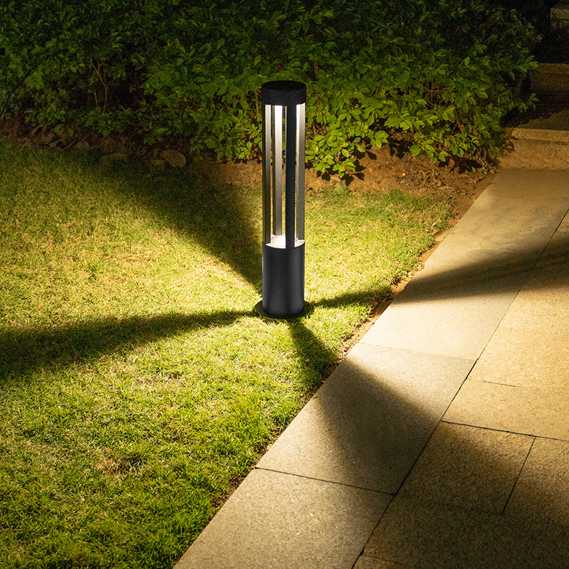 Factory Customized Modern Outdoor Lawn Lamp IP65 Aluminum AC Garden Bollard Light for Courtyard Villa Landscape Lighting