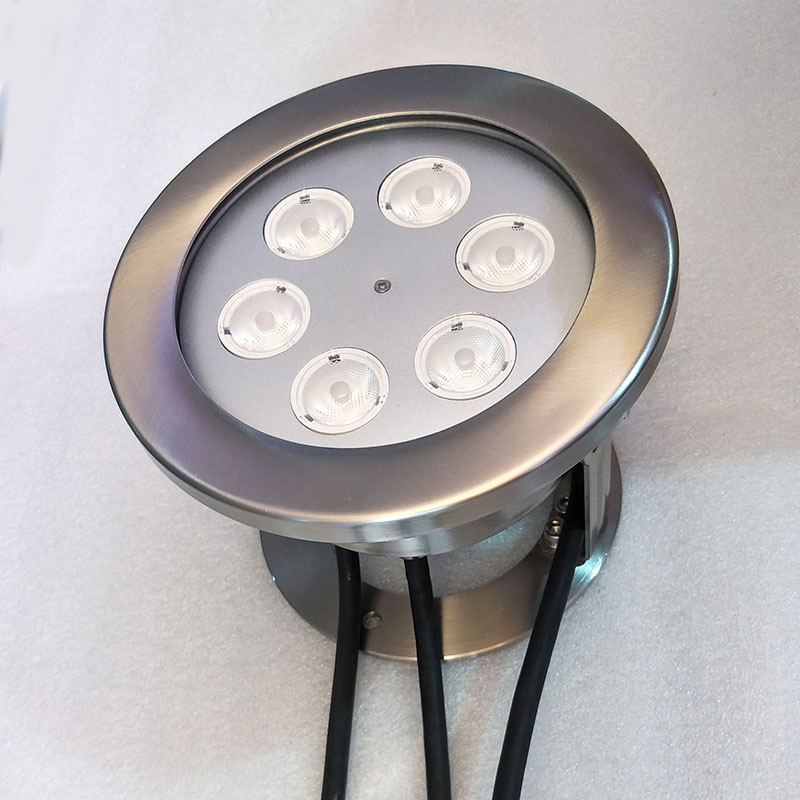 High Power 36W-60W IP68 Waterproof Stainless Steel Spotlight Pool LED Underwater Fountain Light