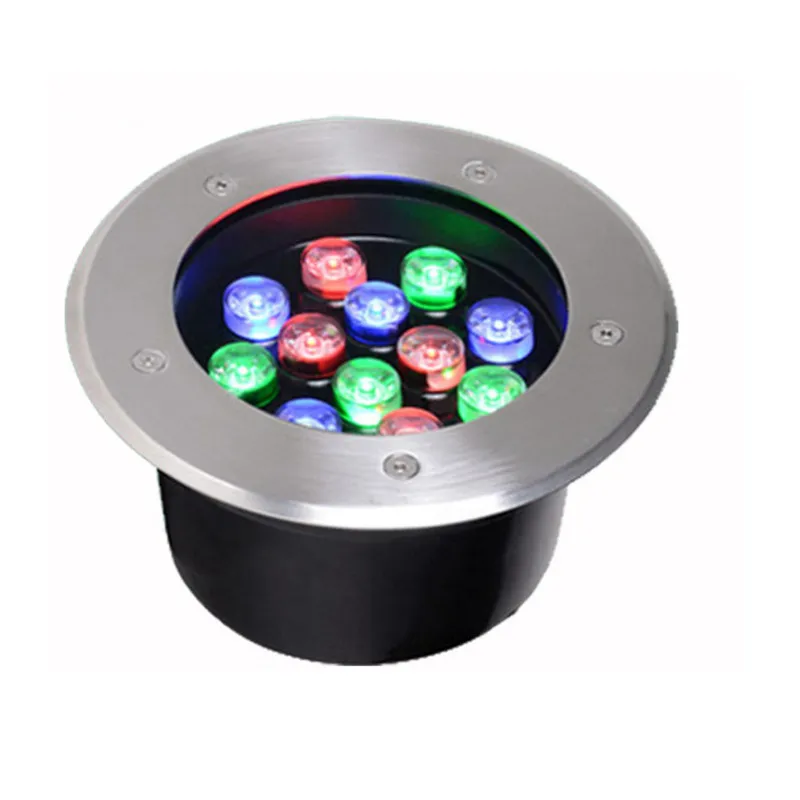 LED Round Waterproof IP67 Stainless Steel Outdoor Floor Recessed Underground Inground Garden Light